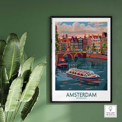 Amsterdam Travel Poster-This Art World