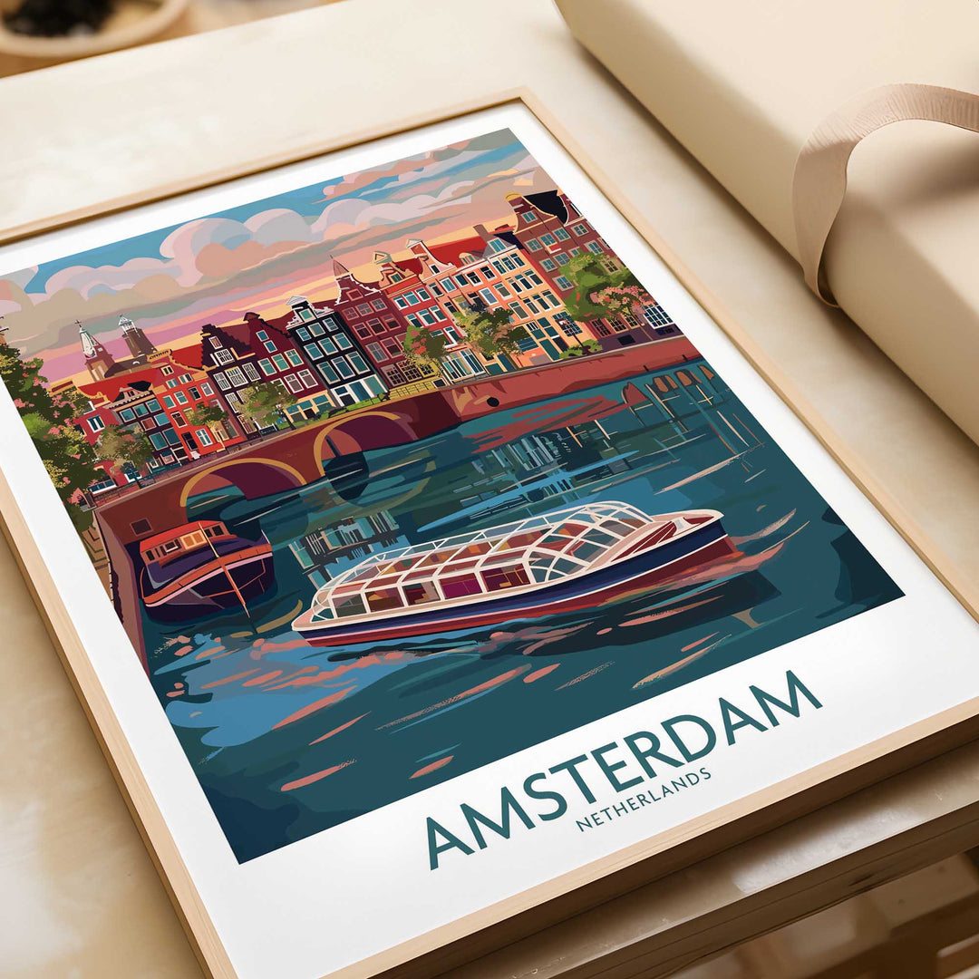 Amsterdam Travel Poster-This Art World