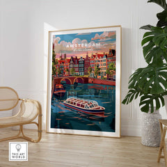 Amsterdam Travel Print-This Art World