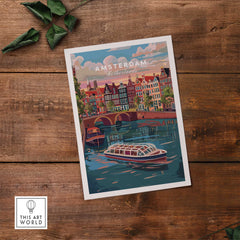 Amsterdam Travel Print-This Art World