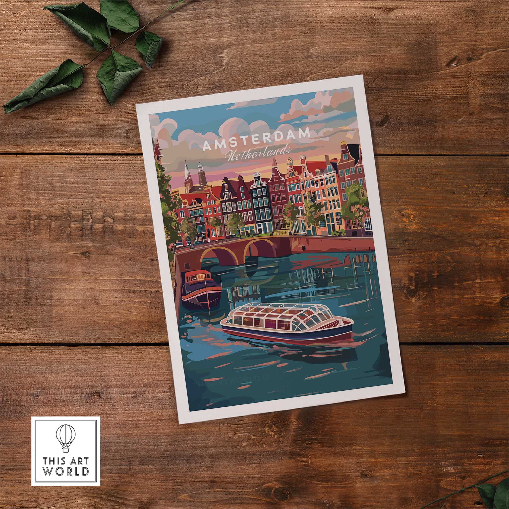Amsterdam Travel Print-This Art World