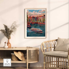 Amsterdam Travel Print-This Art World
