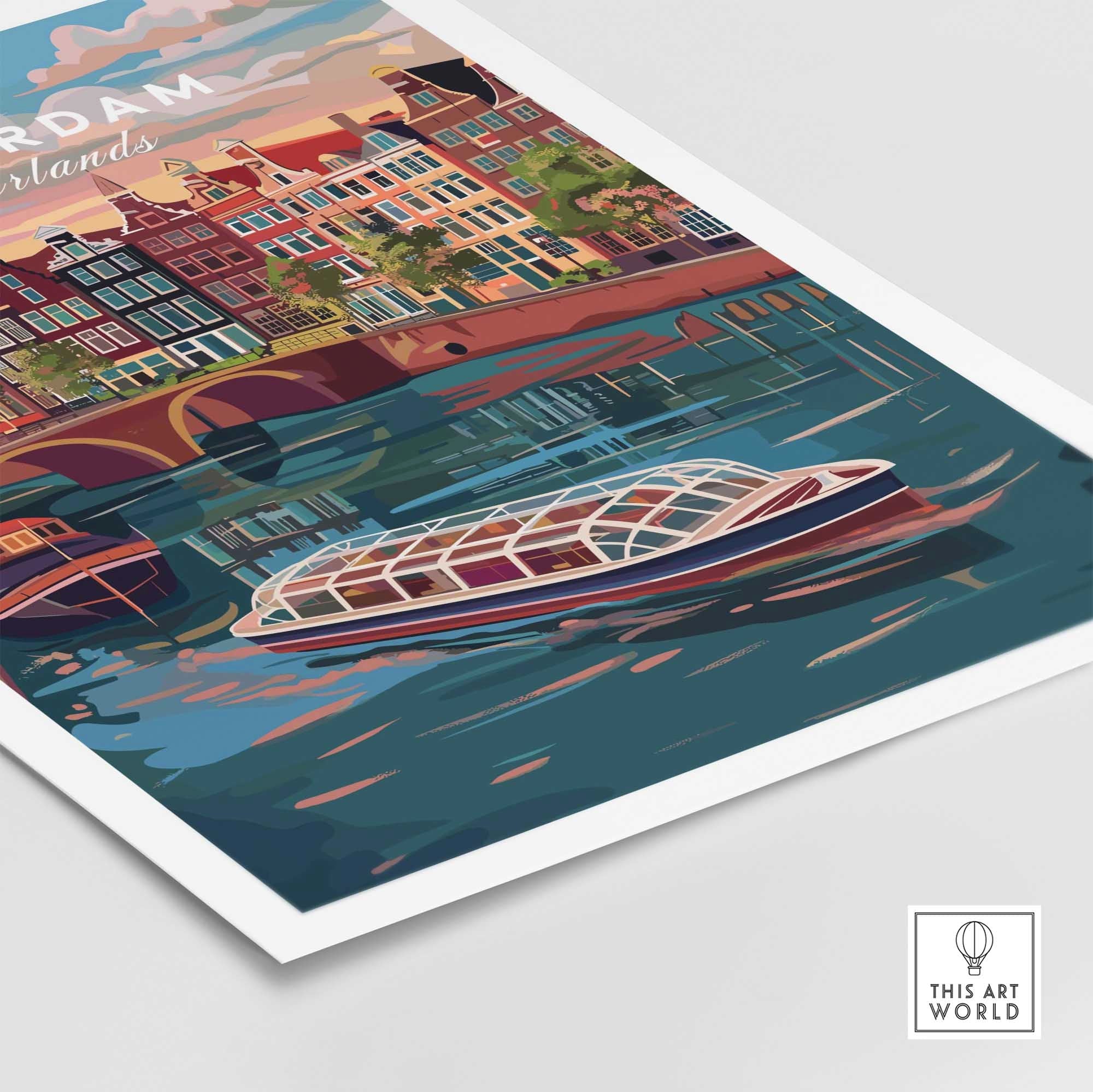 Amsterdam Travel Print-This Art World