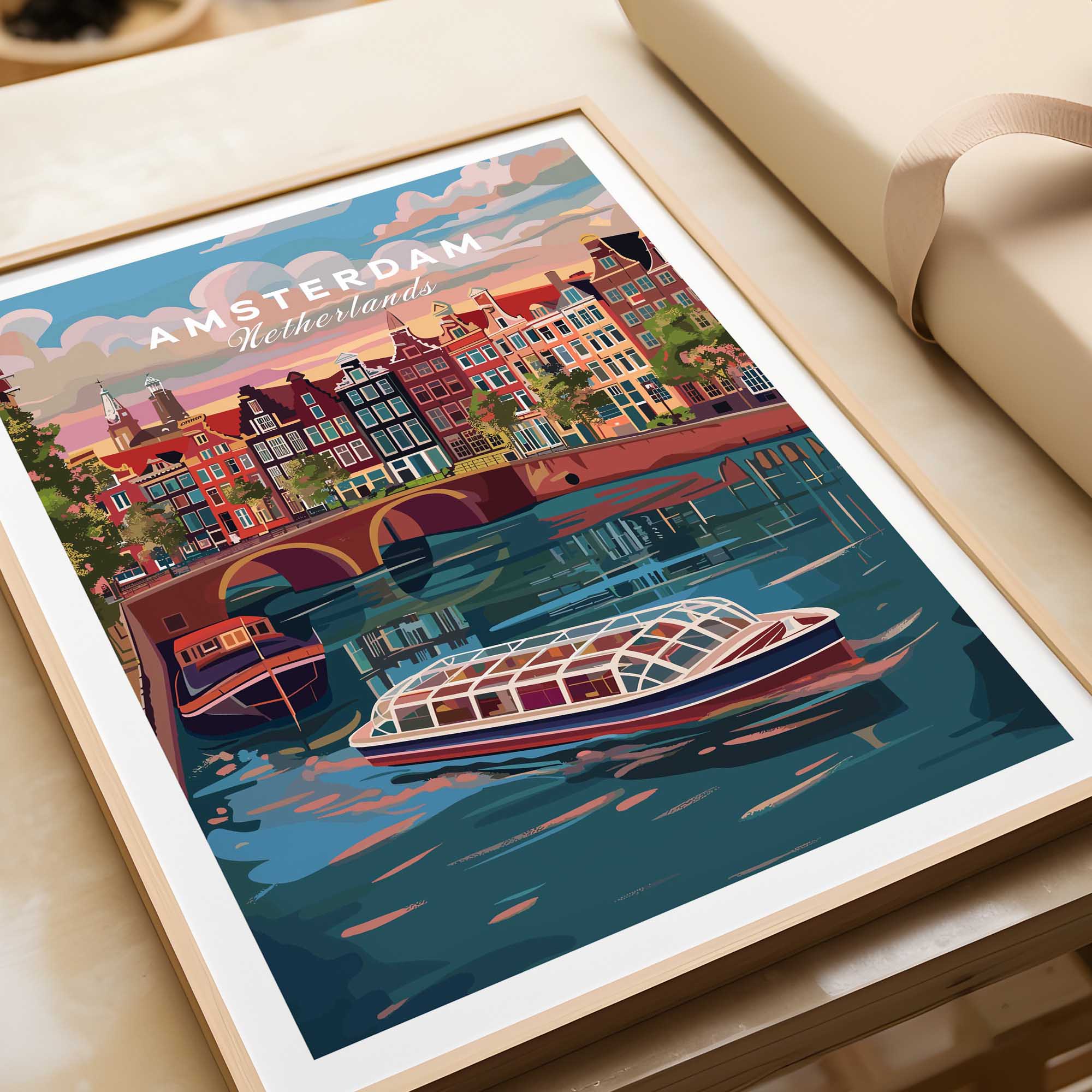 Amsterdam Travel Print-This Art World