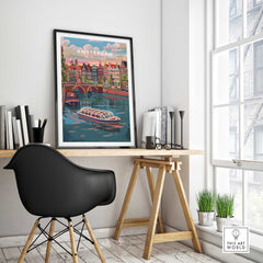 Amsterdam Travel Print-This Art World