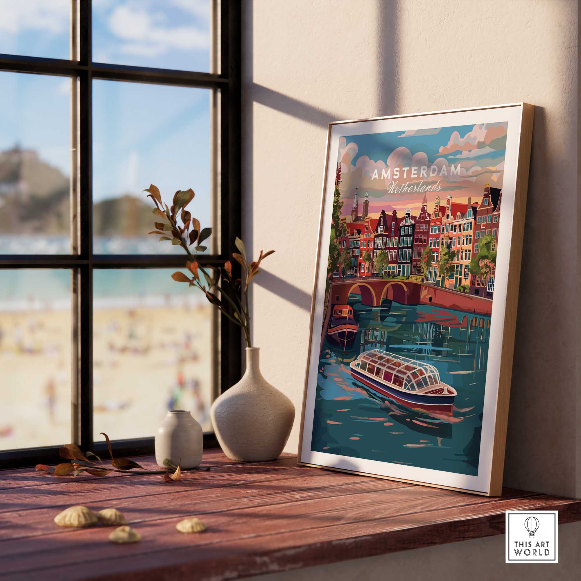 Amsterdam Travel Print-This Art World