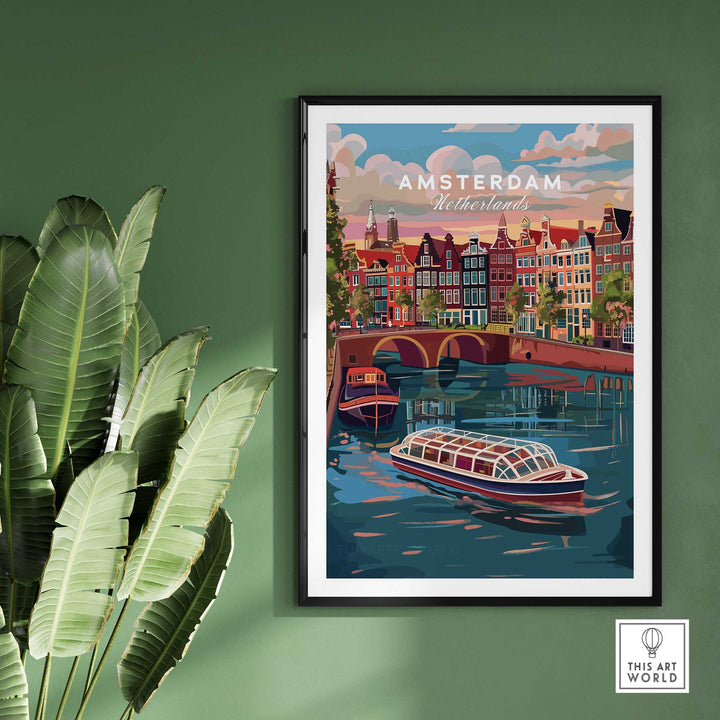 Amsterdam Travel Print-This Art World