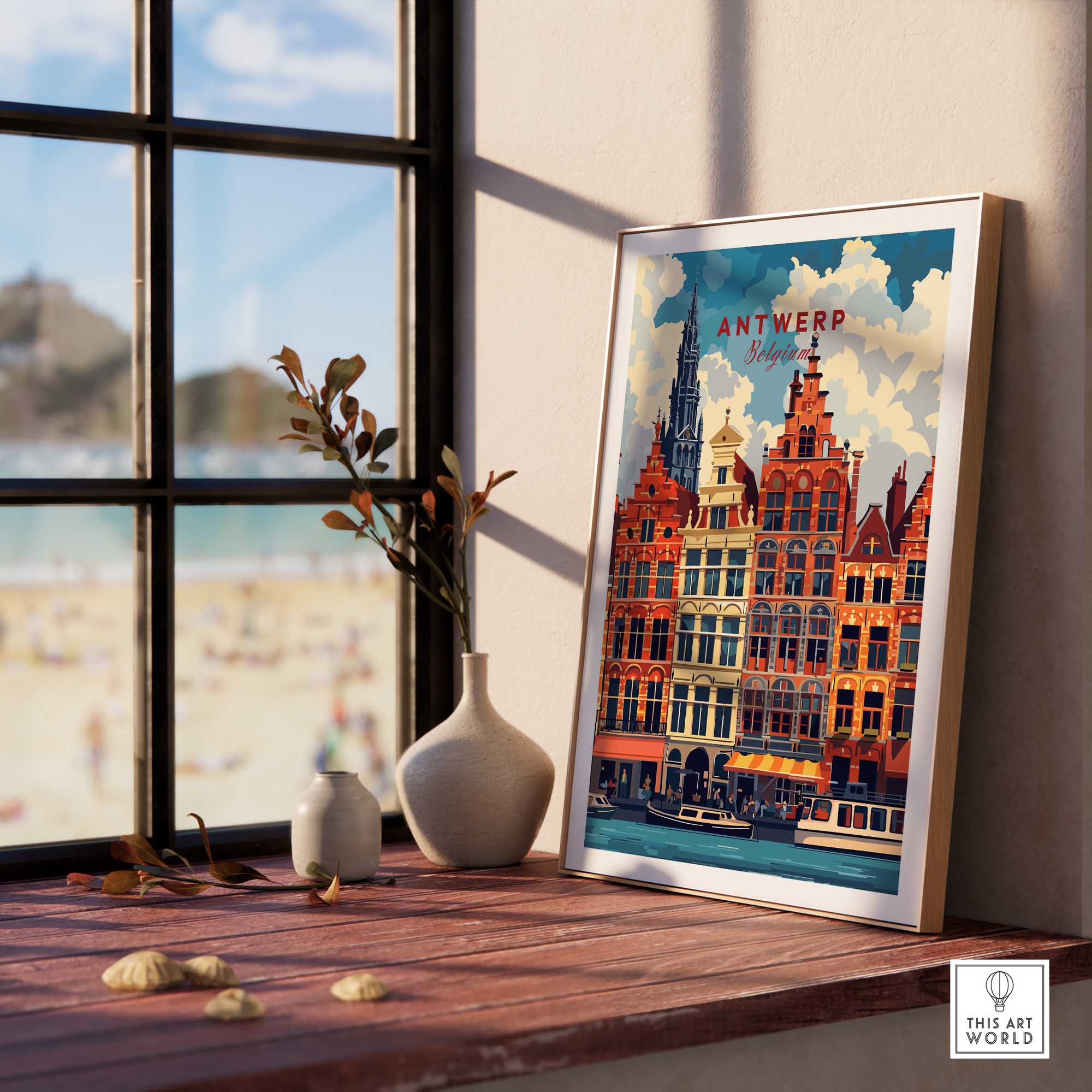 Antwerp Belgium Poster-This Art World