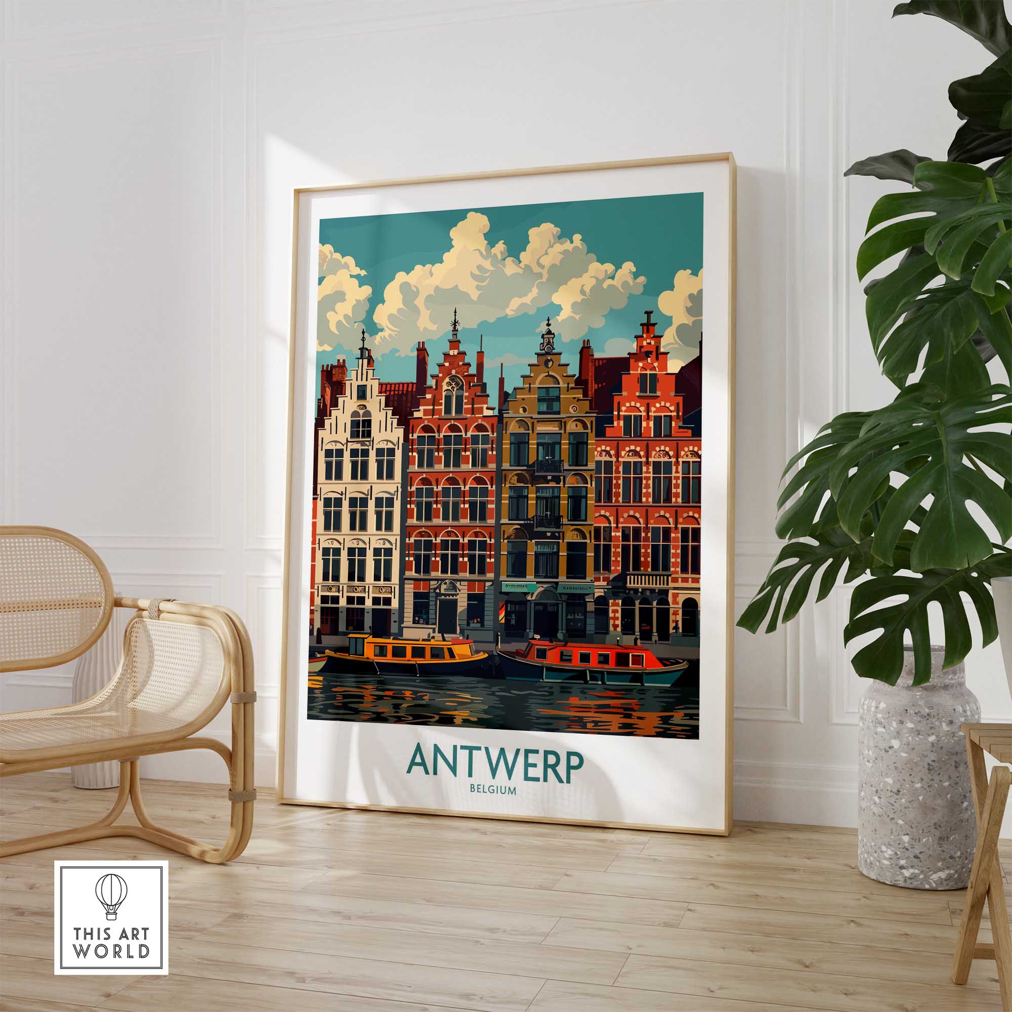 Antwerp Travel Poster-This Art World