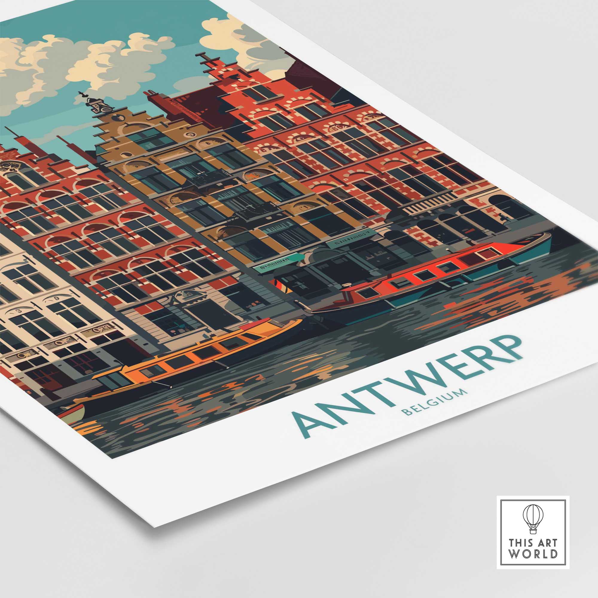 Antwerp Travel Poster-This Art World