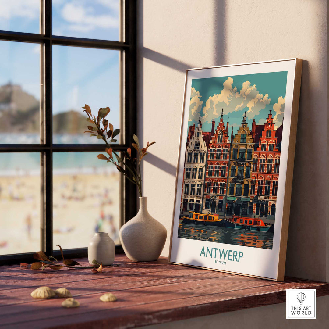 Antwerp Travel Poster-This Art World