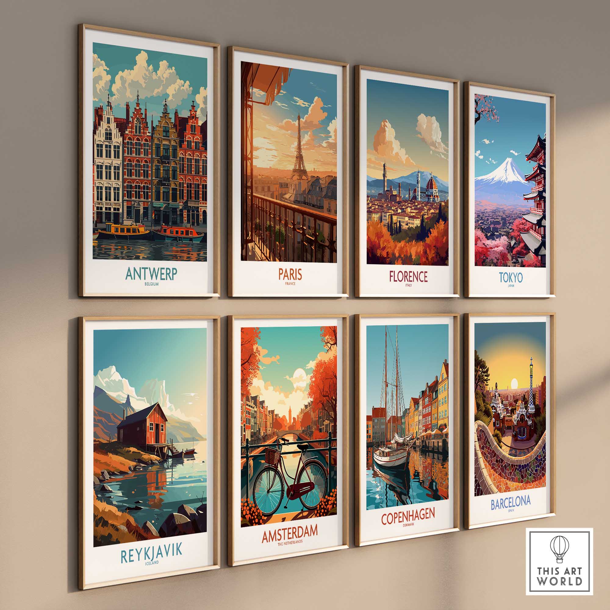 Antwerp Travel Poster-This Art World