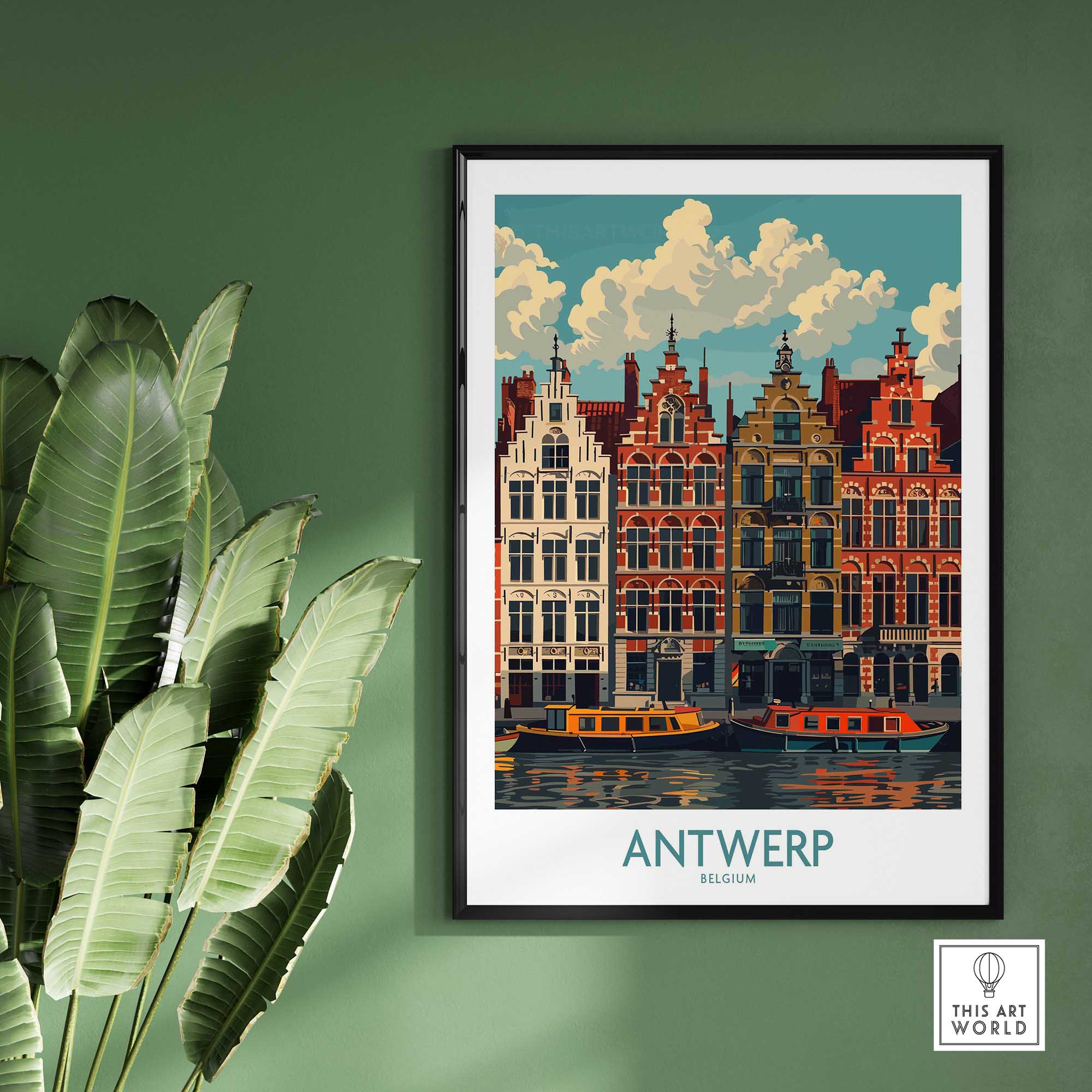 Antwerp Travel Poster-This Art World