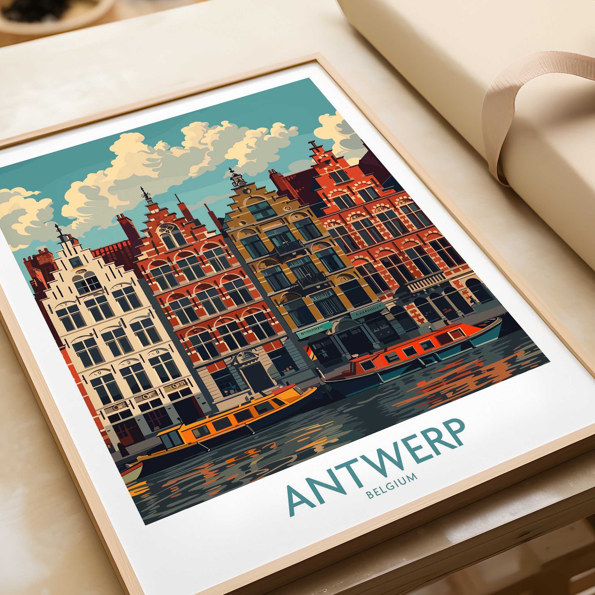 Antwerp Travel Poster-This Art World