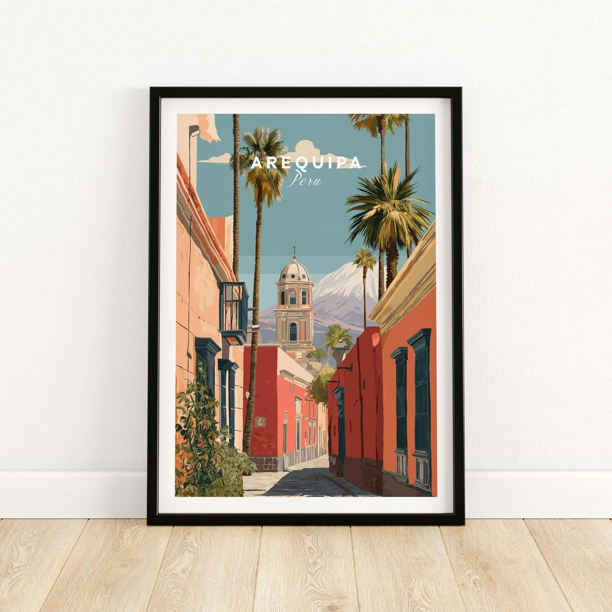 Arequipa Peru Print showcasing vibrant architecture and scenic views of Arequipa, Peru.