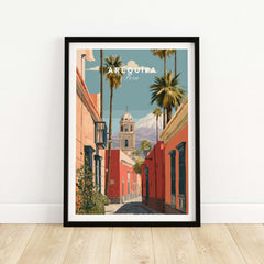 Arequipa Peru Print showcasing vibrant architecture and scenic views of Arequipa, Peru.