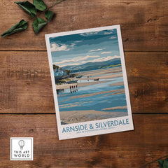 Arnside and Silverdale AONB Wall Art Print featuring serene landscapes and tranquil scenes of nature.