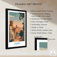 Asmara Eritrea Print – Scenic Wall Art Poster - Framed Art Print showcasing stunning urban landscape.
