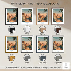 Asmara Eritrea Print – Scenic Wall Art Poster in various frame colors for aesthetic display.