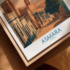 Asmara Eritrea Print – Scenic Wall Art Poster featuring a beautiful illustration of Asmara streets.