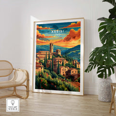Assisi Travel Poster
