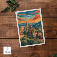 Assisi Travel Poster