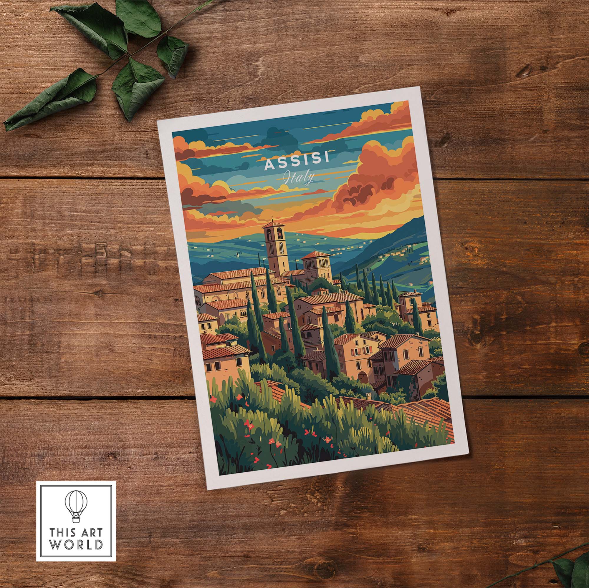 Assisi Travel Poster
