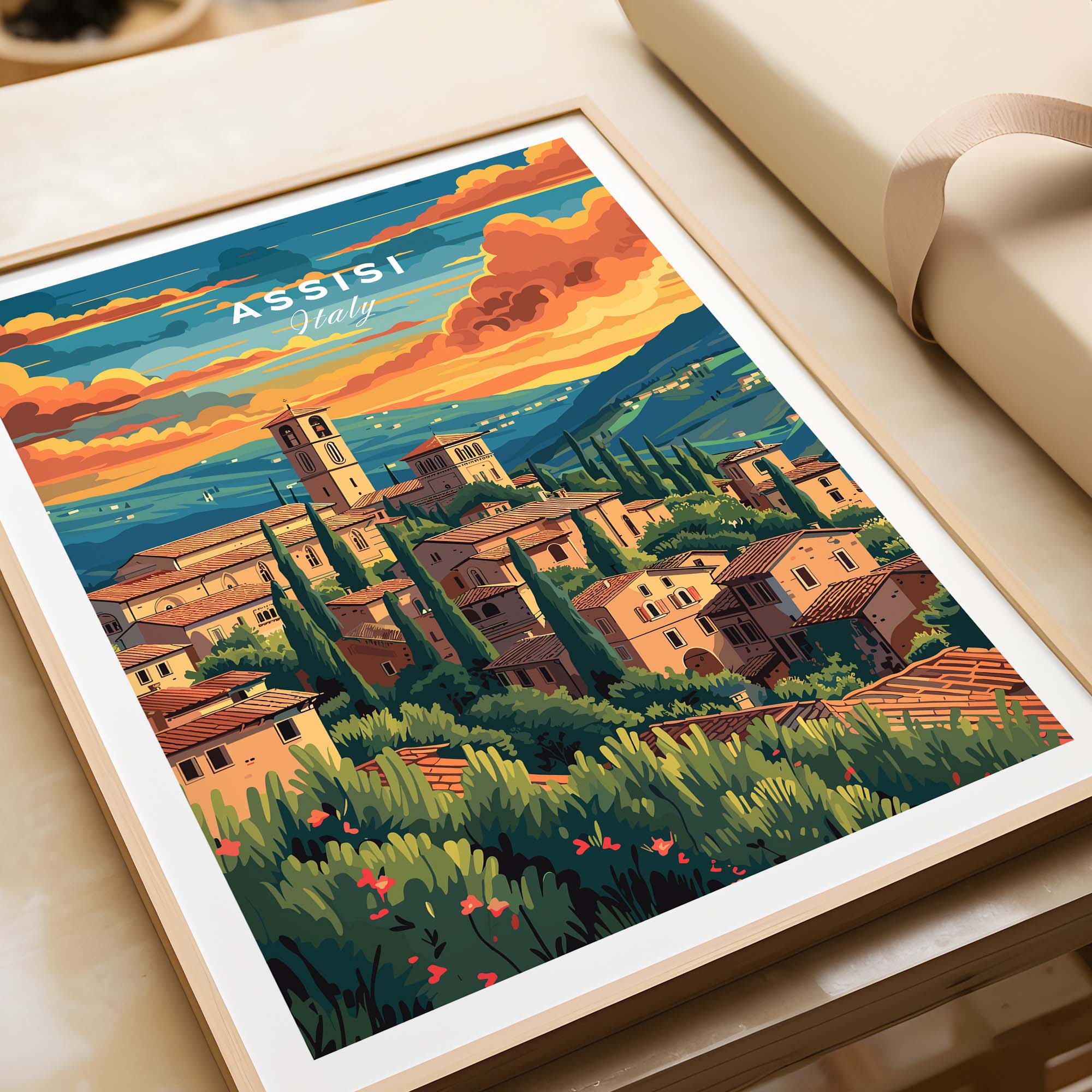 Assisi Travel Poster