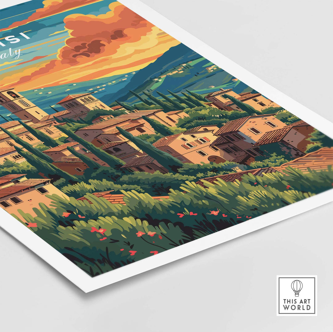 Assisi Travel Poster