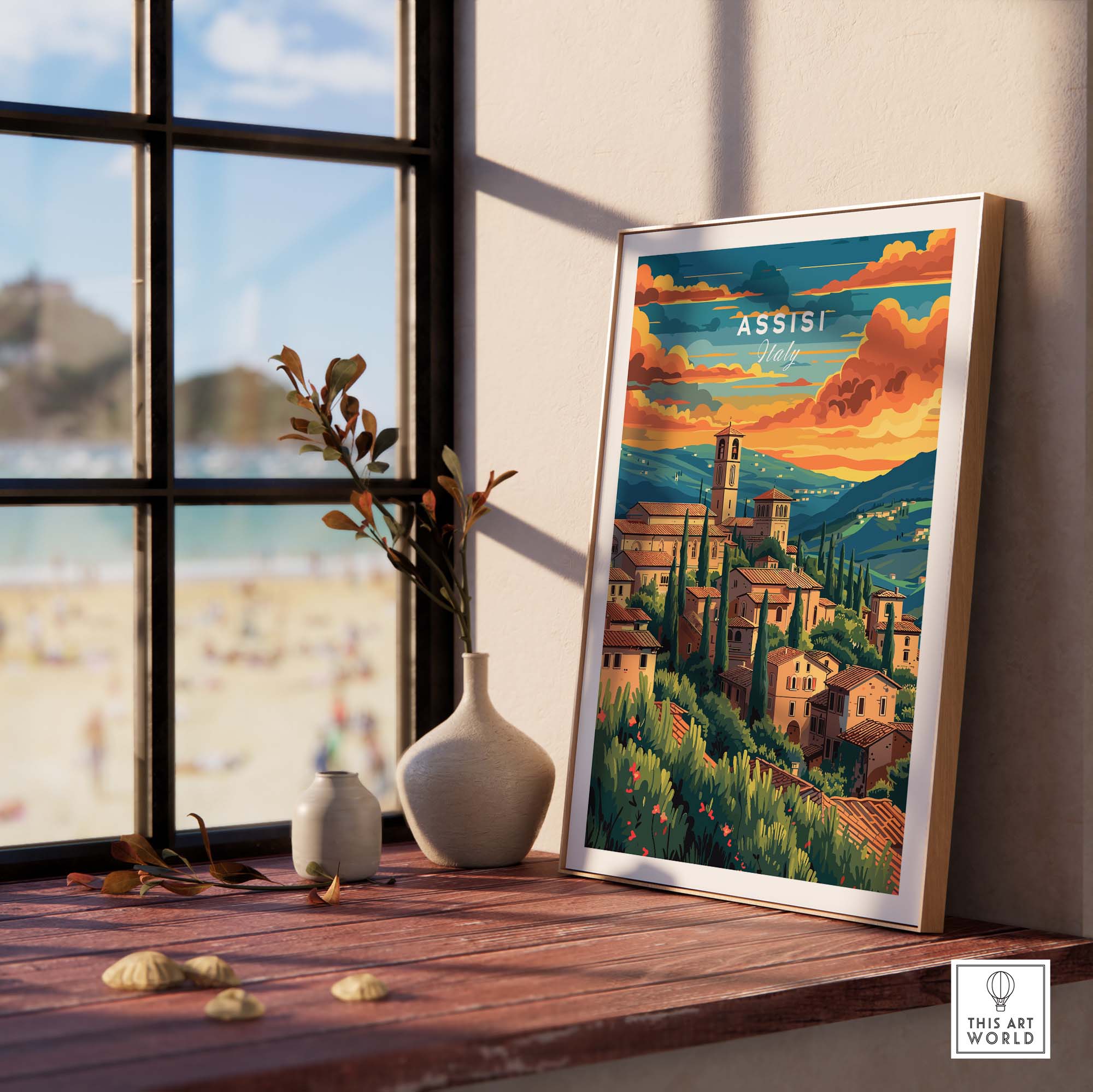 Assisi Travel Poster