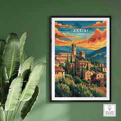 Assisi Travel Poster
