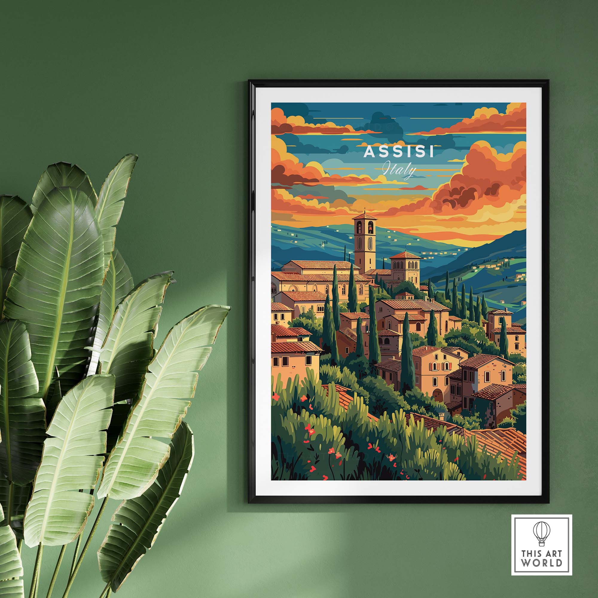 Assisi Travel Poster