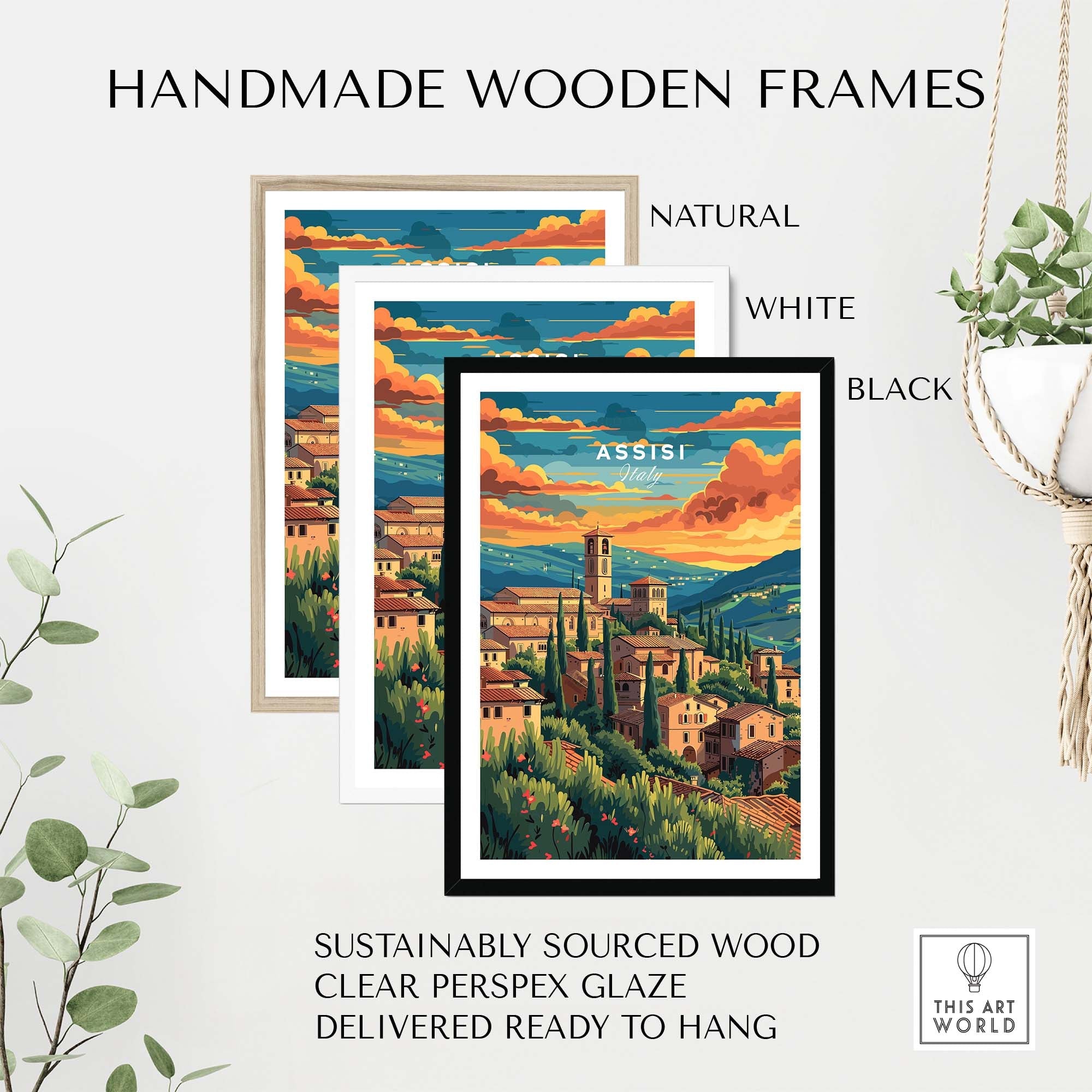 Assisi Travel Poster