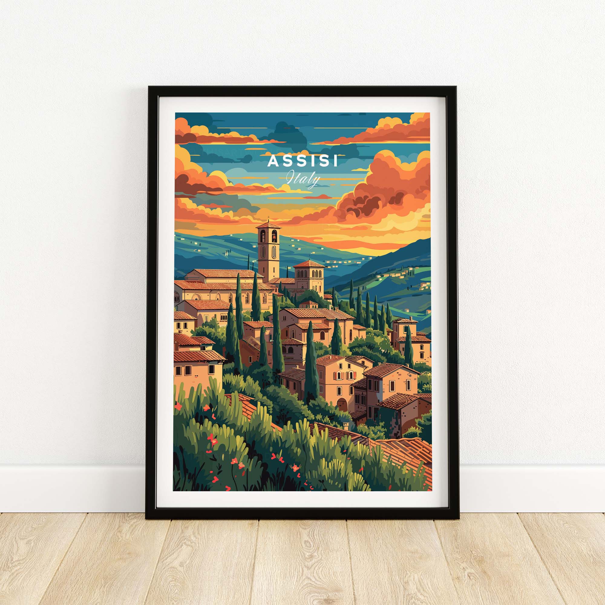 Assisi Travel Poster