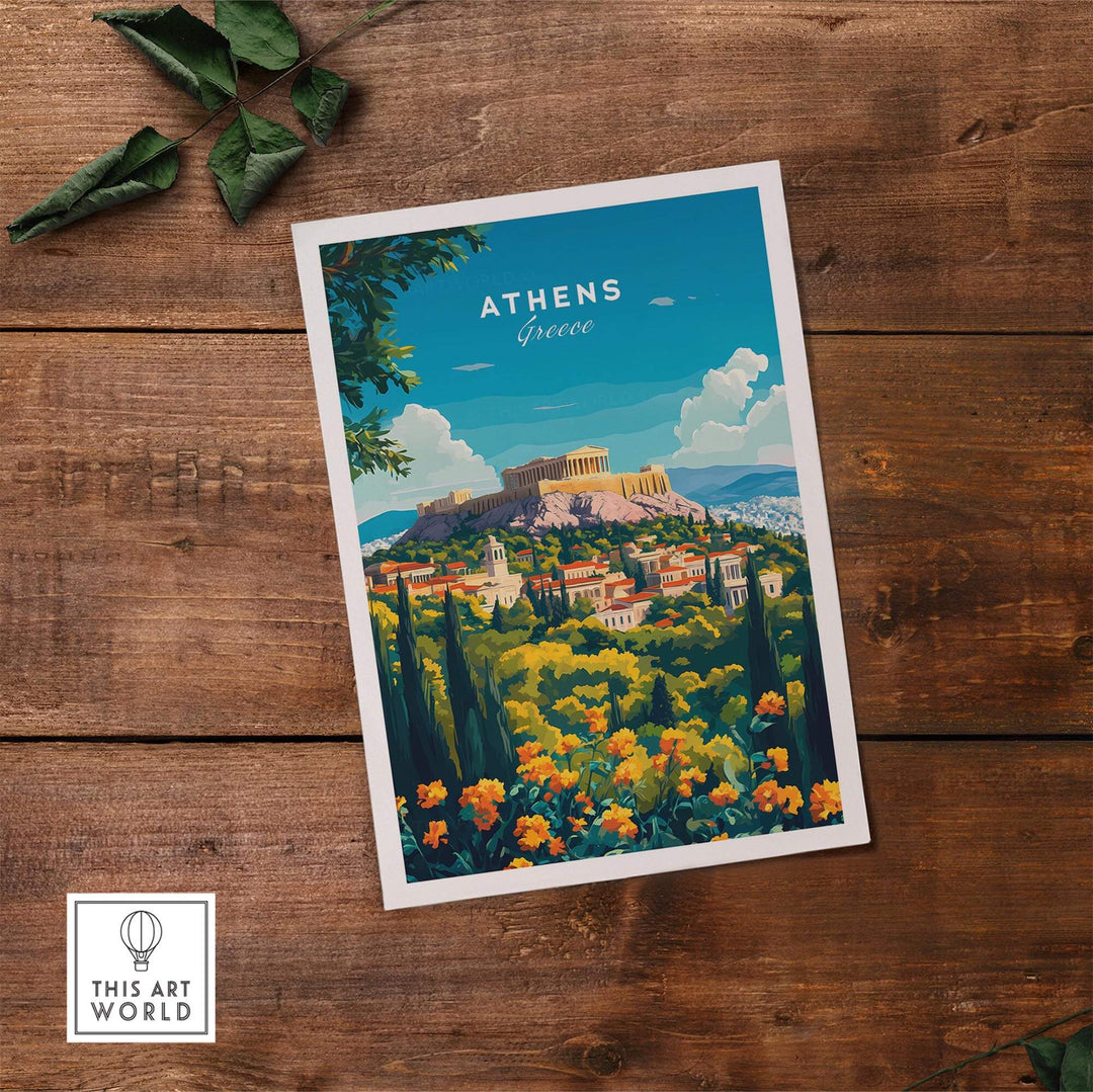 Athens Travel Print