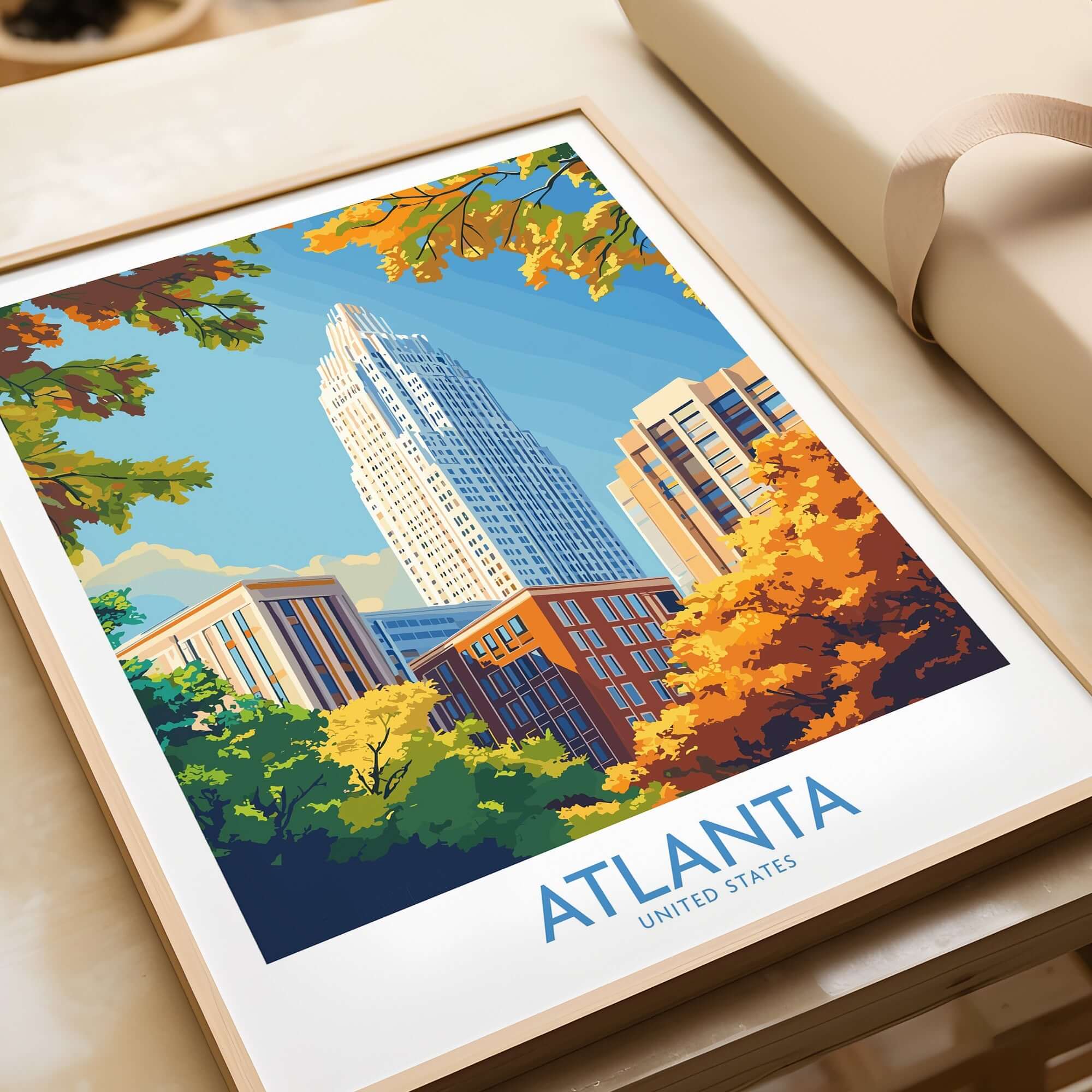 Vibrant Atlanta Art Print for Home & Office – This Art World