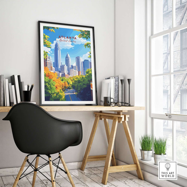 Atlanta Travel Print