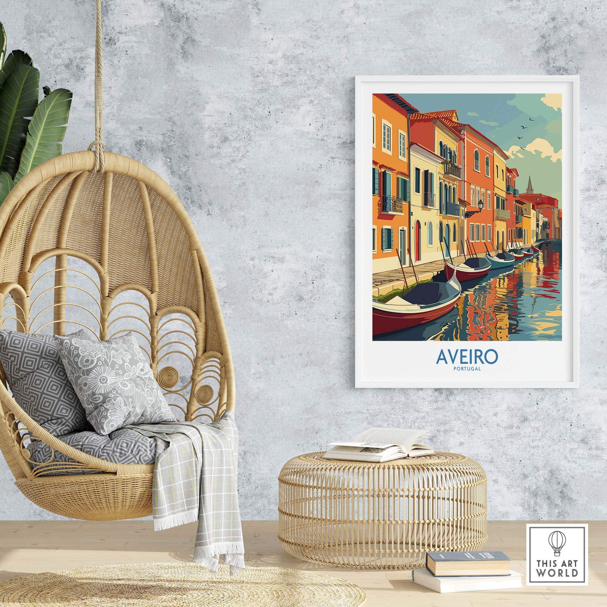 Aveiro Art Print part of our best collection or travel posters and prints - This Art World