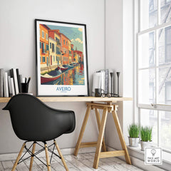 Aveiro Art Print part of our best collection or travel posters and prints - This Art World