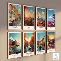 Aveiro Art Print part of our best collection or travel posters and prints - This Art World