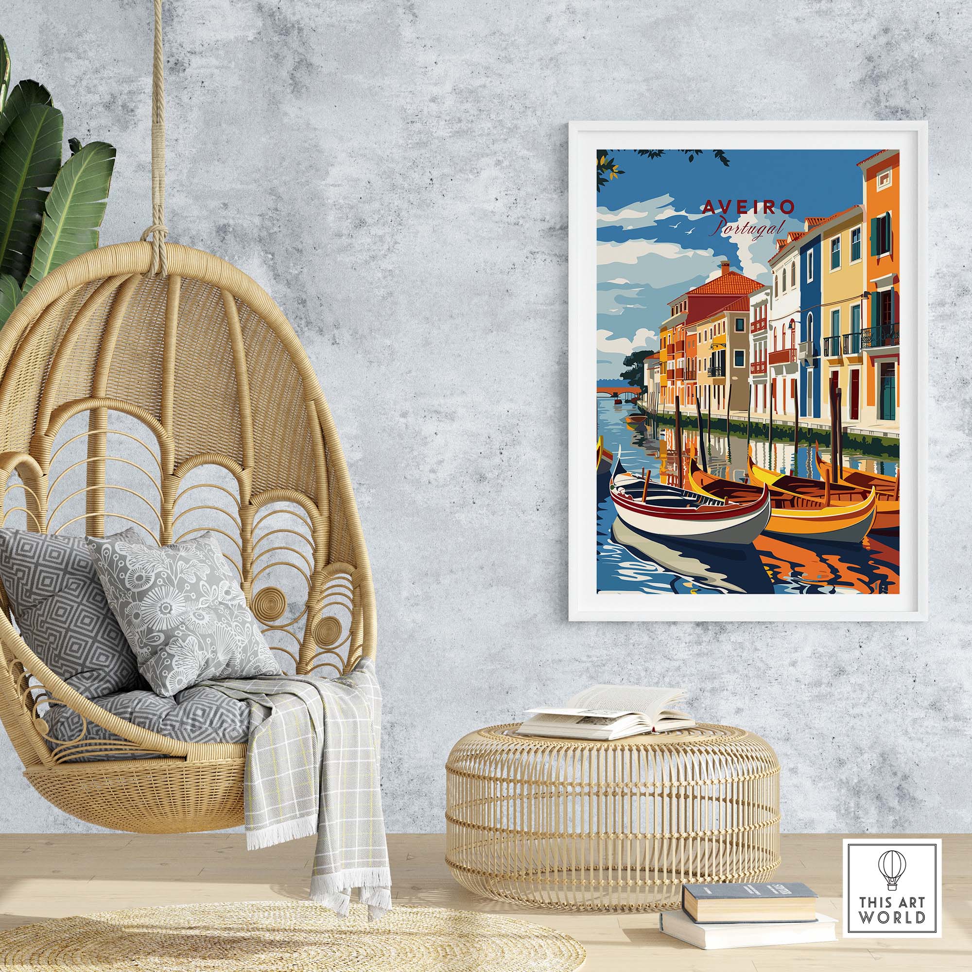 Aveiro Poster Portugal part of our best collection or travel posters and prints - This Art World