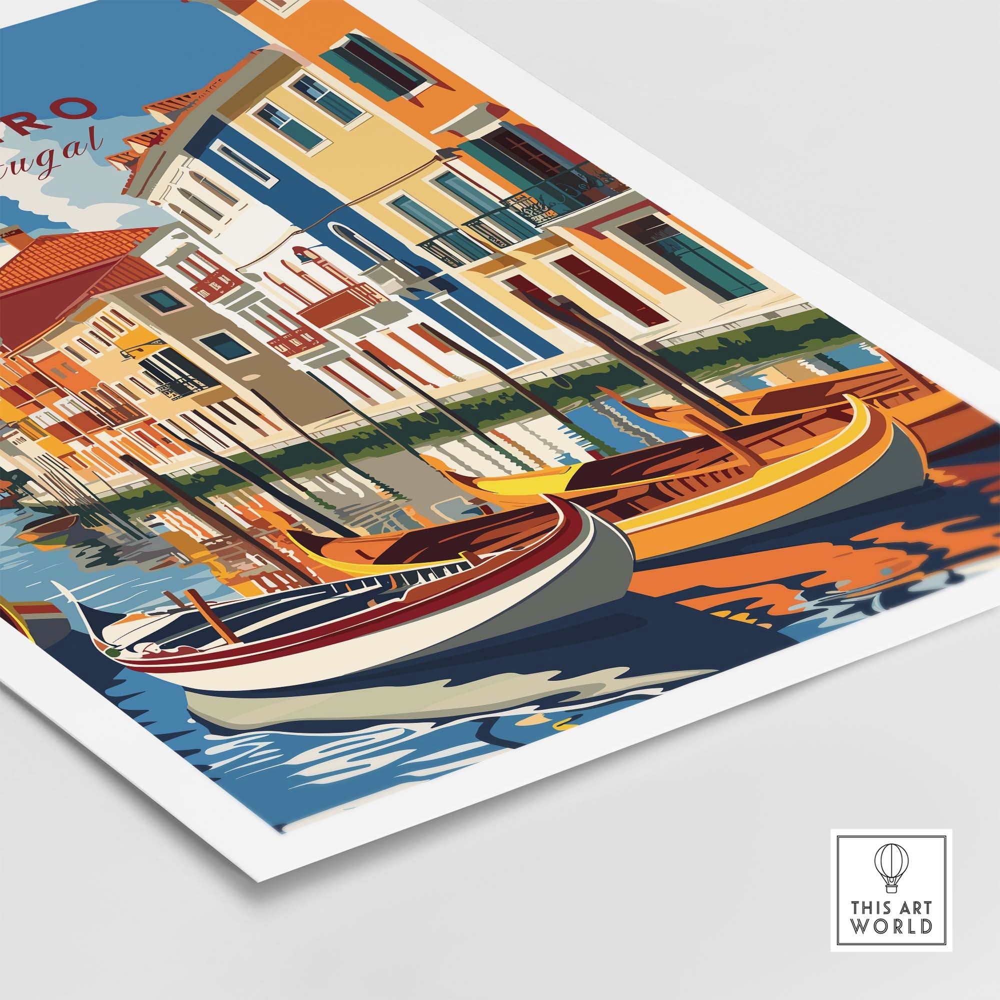 Aveiro Poster Portugal part of our best collection or travel posters and prints - This Art World