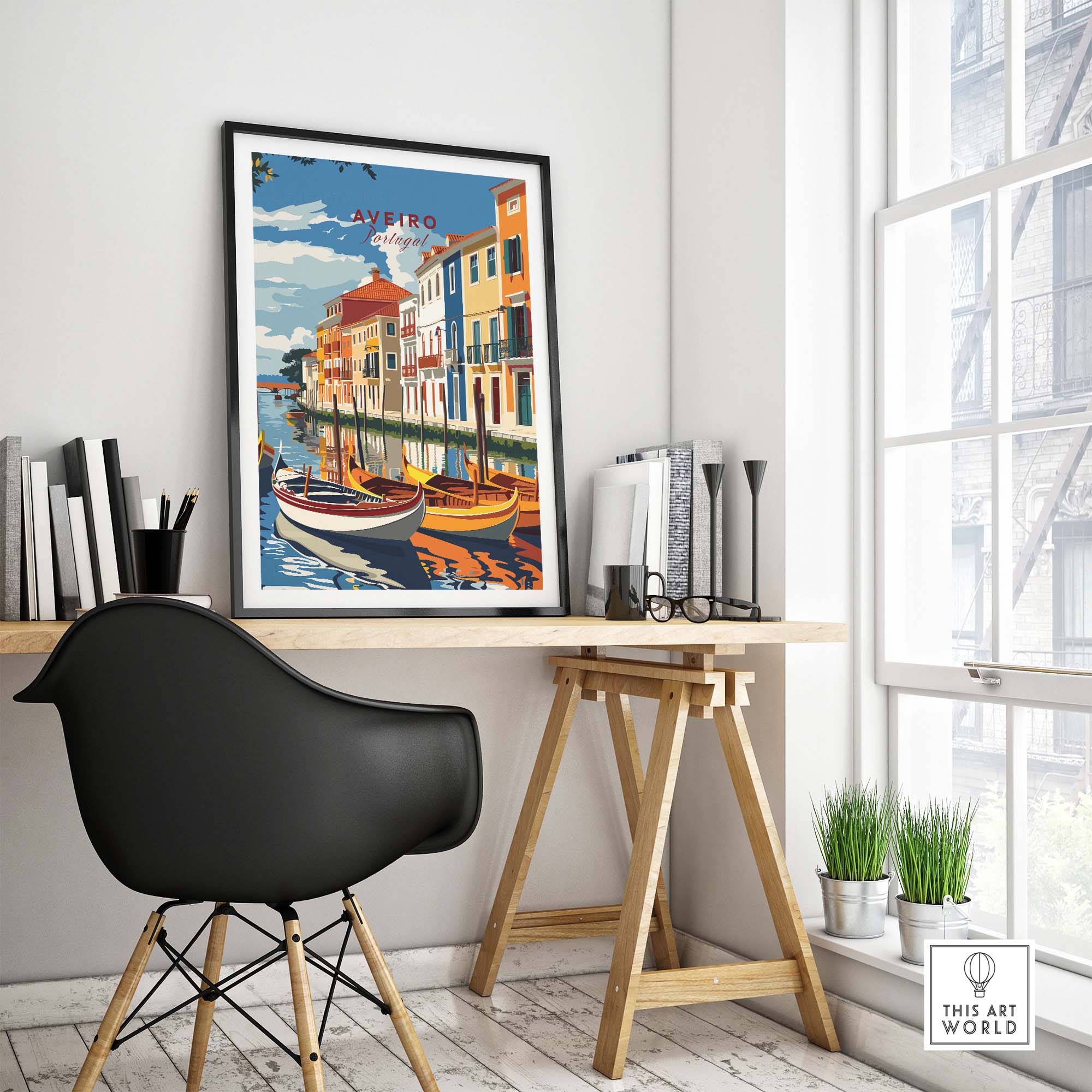 Aveiro Poster Portugal part of our best collection or travel posters and prints - This Art World