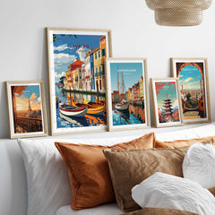 Aveiro Poster Portugal part of our best collection or travel posters and prints - This Art World