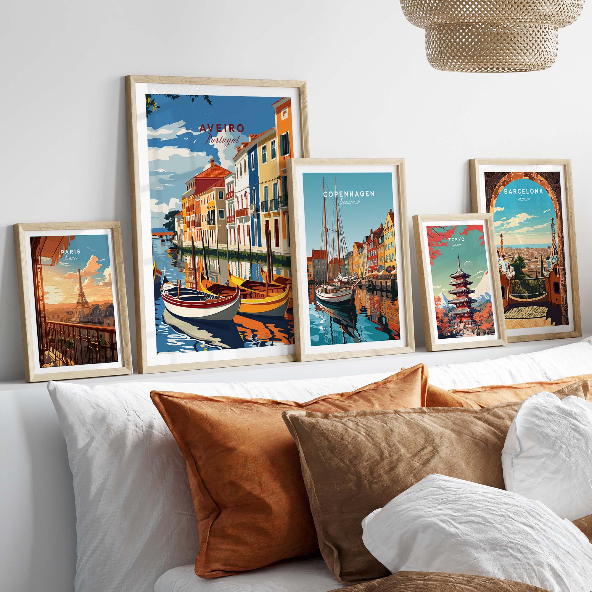 Aveiro Poster Portugal part of our best collection or travel posters and prints - This Art World