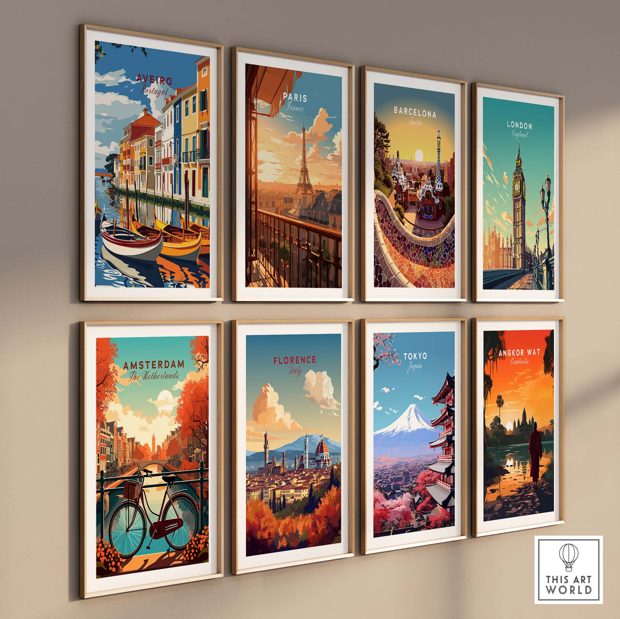 Aveiro Poster Portugal part of our best collection or travel posters and prints - This Art World