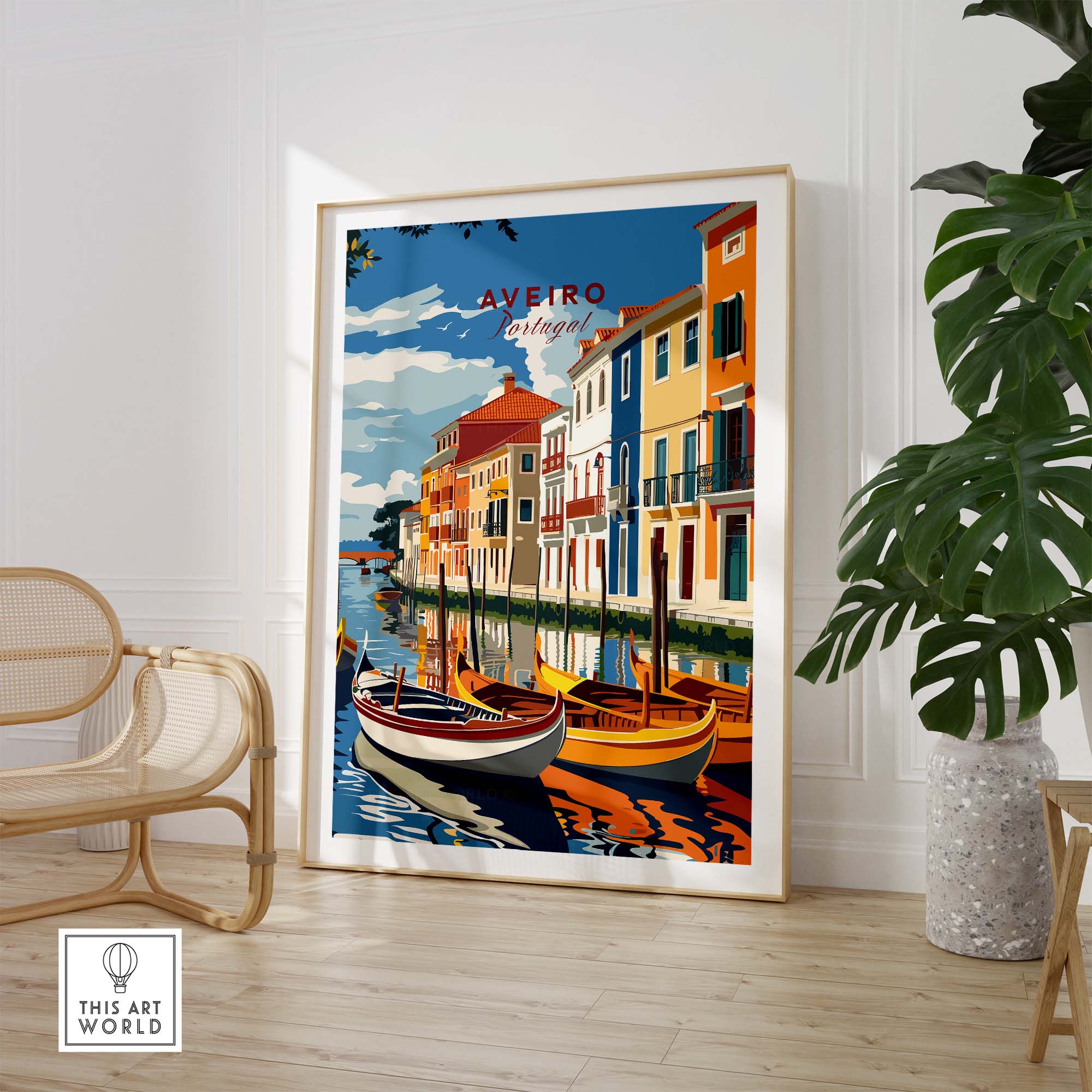 Aveiro Poster Portugal part of our best collection or travel posters and prints - This Art World