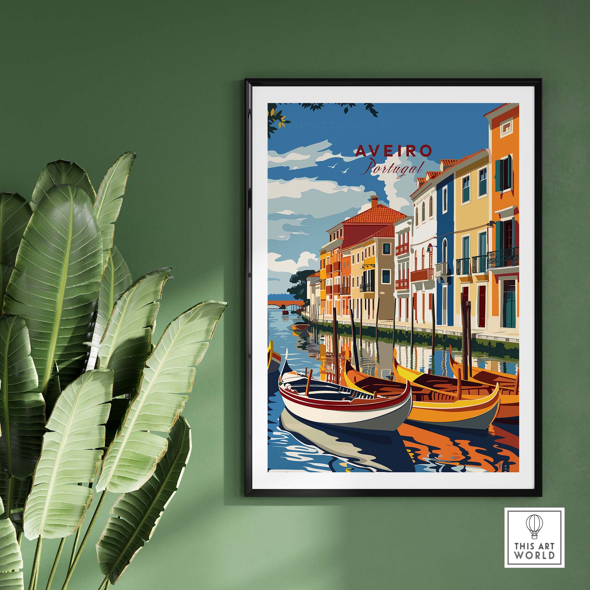 Aveiro Poster Portugal part of our best collection or travel posters and prints - This Art World