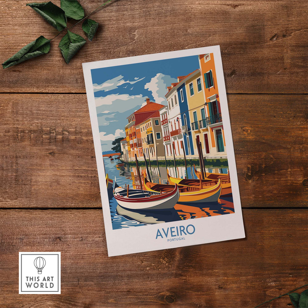 Aveiro Print Portugal part of our best collection or travel posters and prints - This Art World