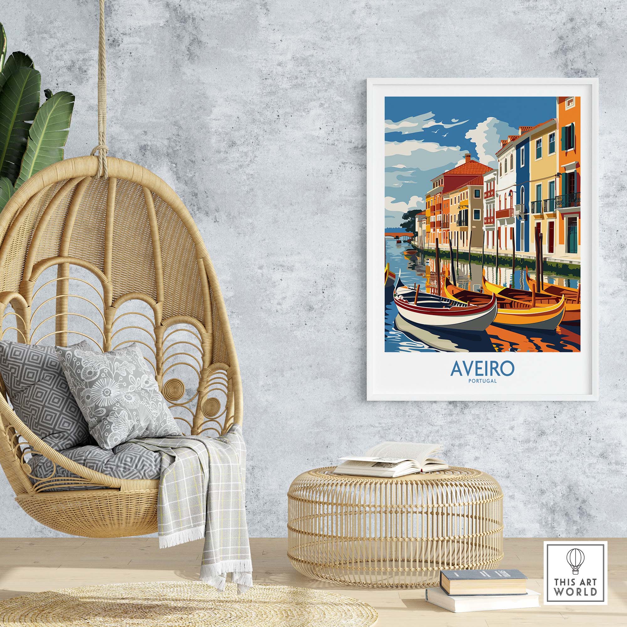 Aveiro Print Portugal part of our best collection or travel posters and prints - This Art World